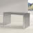     Pangea Home Vlad Glass Modern Metal Desk – Brushed Steel Writing Desk, Industrial Contemporary Writing Executive Office Table, Silver Finish-1170929945