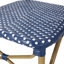 french d'extérieur - PE et aluminium, bleu sarcelle foncé / blanc, mobilier d'apparence, blanc sarcelle, finition, jardin
