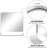 Minimalist Rounded-Corner Bathroom Mirror with Shelf — Wall-Mounted Vanity Mirror