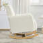 Chaise berçante d'appoint rembourrée avec coussin