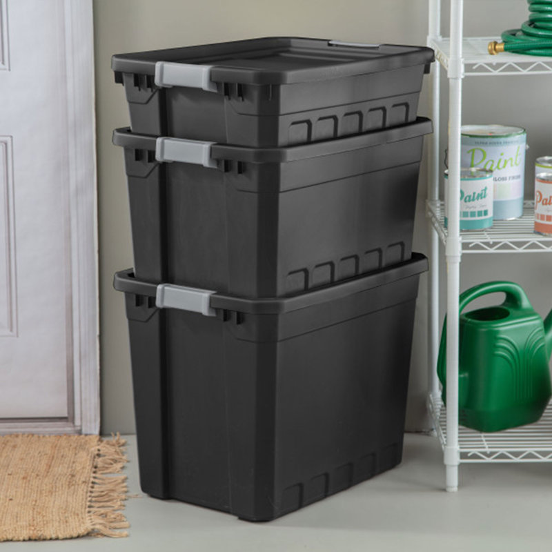 Sac de rangement industriel robuste avec couvercle Sterilite, H 7,2 po x l 12,6 po x P 18 po