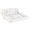 Lit plateforme tapissier contemporain avec tête de lit-1708757804
