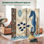 Paravent 4 panneaux à cloison pliable Royal Vintage Beach Brown Seahorse