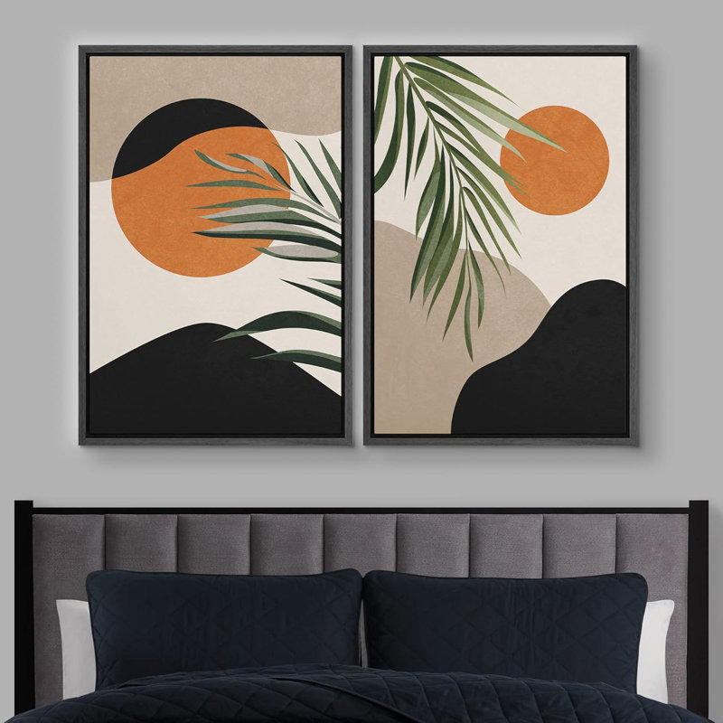 Le Soleil et la Lune, Noir, H 24 po x l 32 po