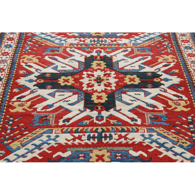 One-of-a-Kind 4’9”x6’11” Hand Knotted Area Rug