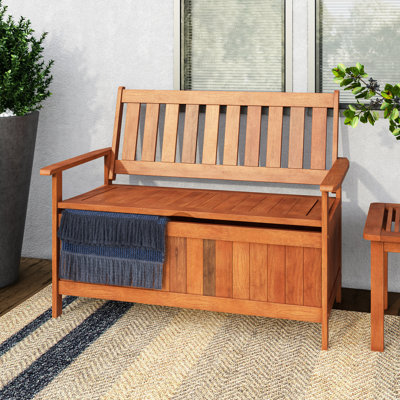 Gwenda Solid Wood Outdoor Bench