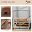 Wooden Hamster Cage 3-Tier Roden Small Animals Hutch 99 x 50 x 69 cm