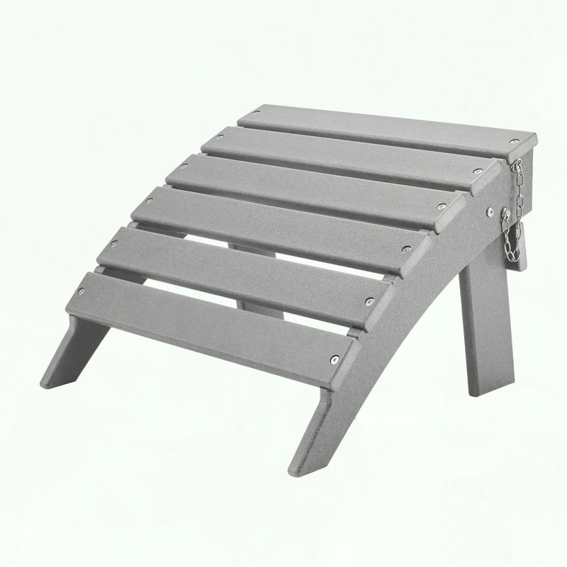 Repose-pieds de patio pliable Adirondack avec matériau PEHD et conception ergonomique