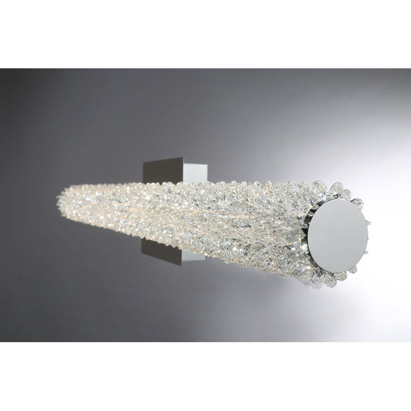 SASSI Chrome LED Vanity Wall Sconce, 5.75" H x 36" W x 4.5" D