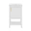 Meuble-lavabo de 20 pouces avec support de rangement, tablette ouverte-240329865