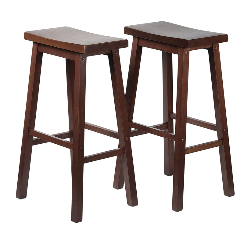 Counter Stool with Solid Wood Frame