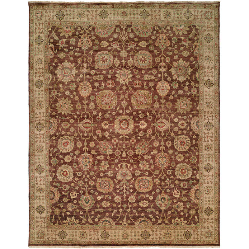 Wool Oriental Area Rug, Rectangle 6' x 9'