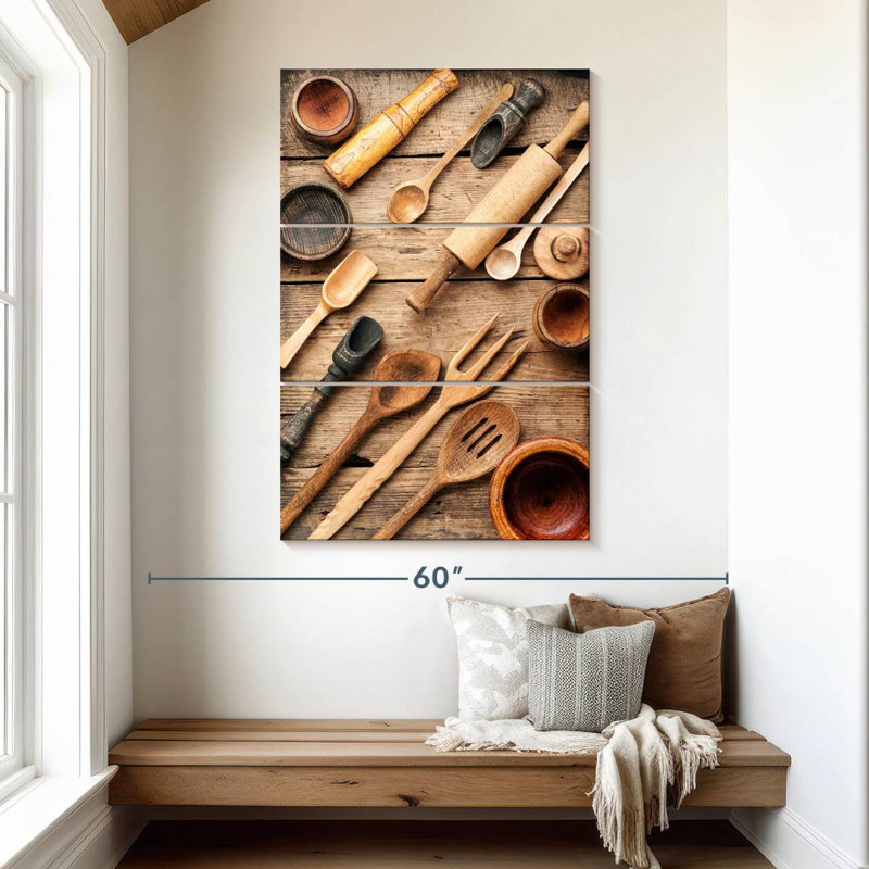 Ustensiles de cuisine en bois Senne, H 50 po x l 32 po