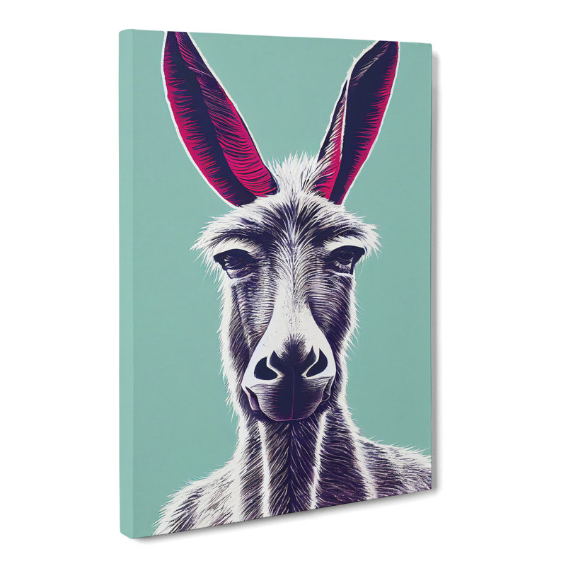 Donkey - Wrapped Canvas, 76cm H x 50cm W x 3cm D