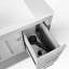  Meuble-lavabo simple de 36 po en bois massif avec 2 prises de courant, 1 port USB et 1 port Tybe C-710517380