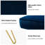 Chaise d'appoint en velours Euclid Glam-568796715