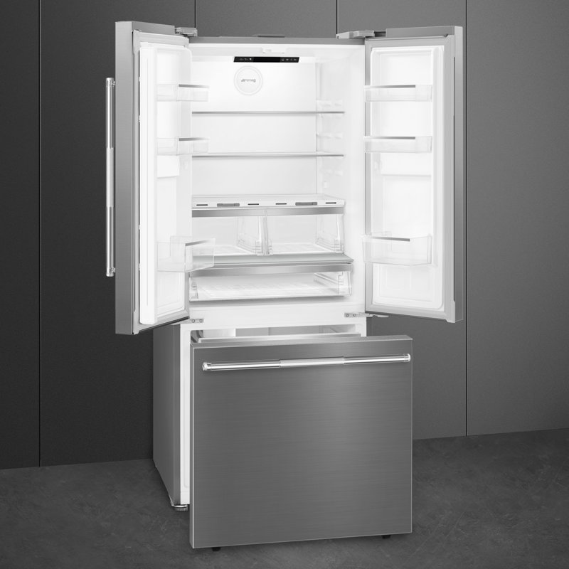 30" Freestanding FD W/Handles, Auto Ice Maker
