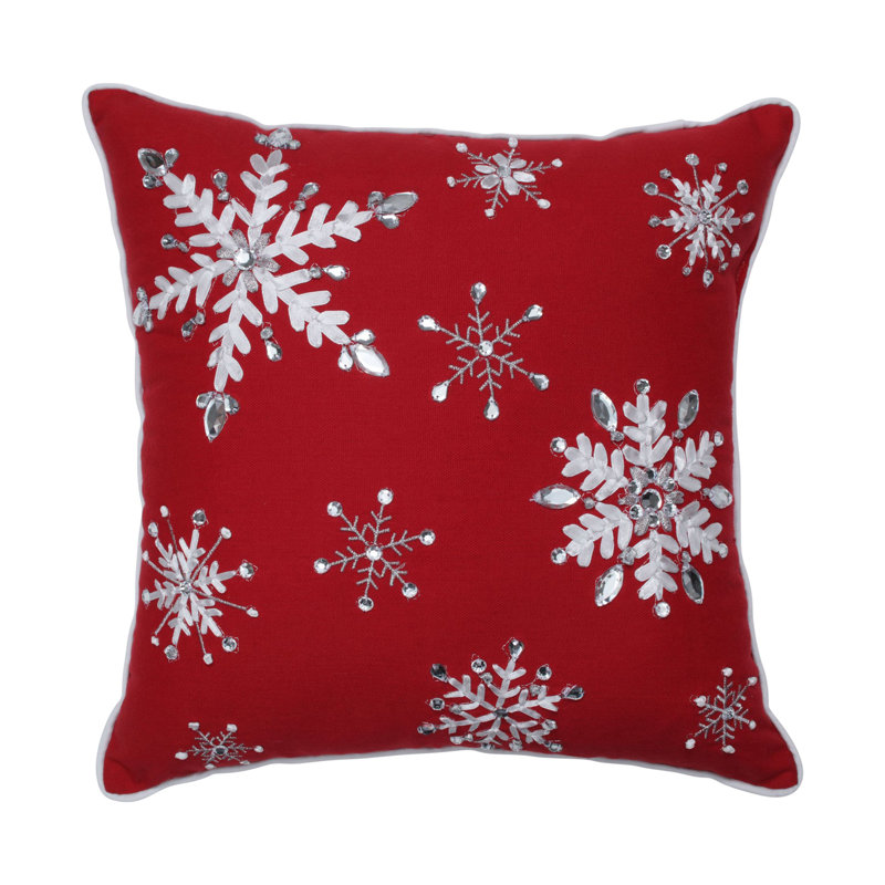  Square Pillow Cover & Insert, Red