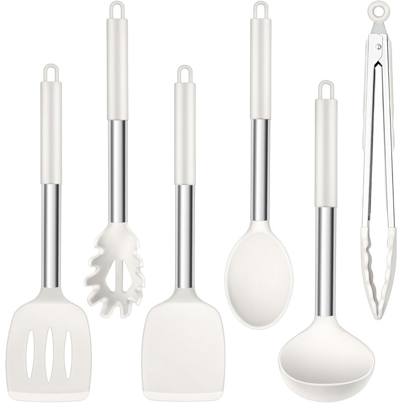LIFEWITA 6 Utensil Set, Black