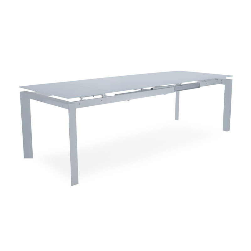 Table de salle à manger extensible Tatiana, Gris mat
