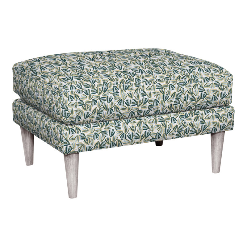 Repose-pieds Thea, Gris colombe, Perigold Palmetto Verdigris