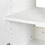 Armoires, rangement mural empilable avec tablettes mobiles, P 15,75 po x l 35,43 po x H 19,69 po | Blanc cassé | Minimaliste