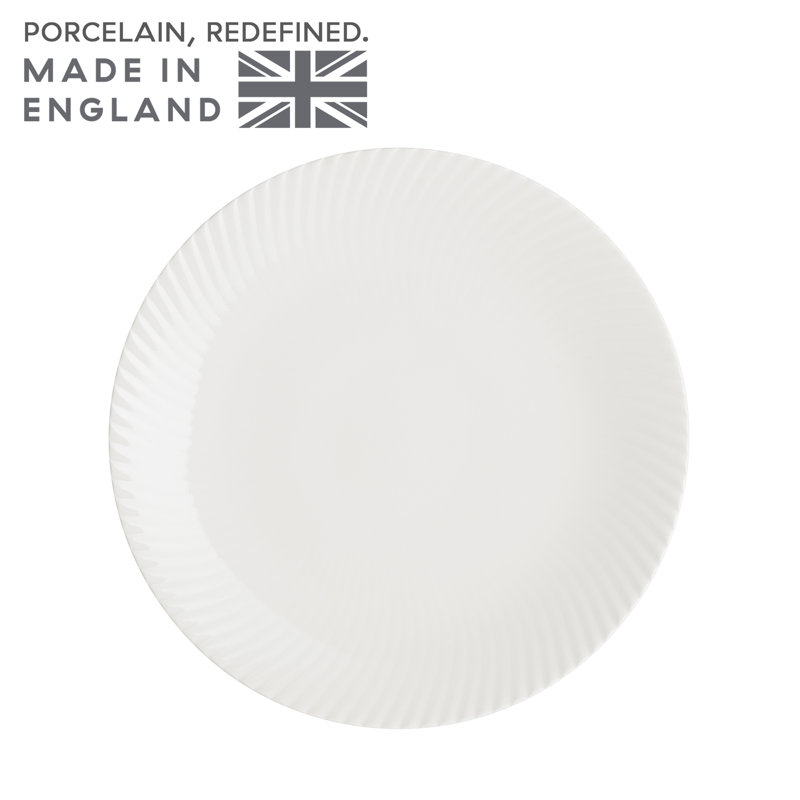 Porcelain Arc White Medium Plate