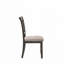 Chaise rembourrée avec pieds en bois