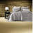 Durable Linen Bedding Sets, Gray King Size With Modern Gray Finish