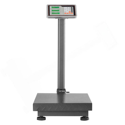 Computing Digital Platform Scale, 660 Lbs Load, 0.1 Lbs Accuracy Computing Floor Scale With LB/KG, Tare, Price Calculator, Stainless Steel High-Definition Display For Boxes, Luggages, FCC Listed