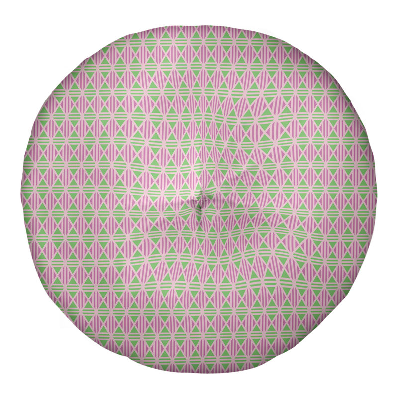 Coussin de sol Katelyn Elizabeth, 26 po x 26 po, Rose et pastel