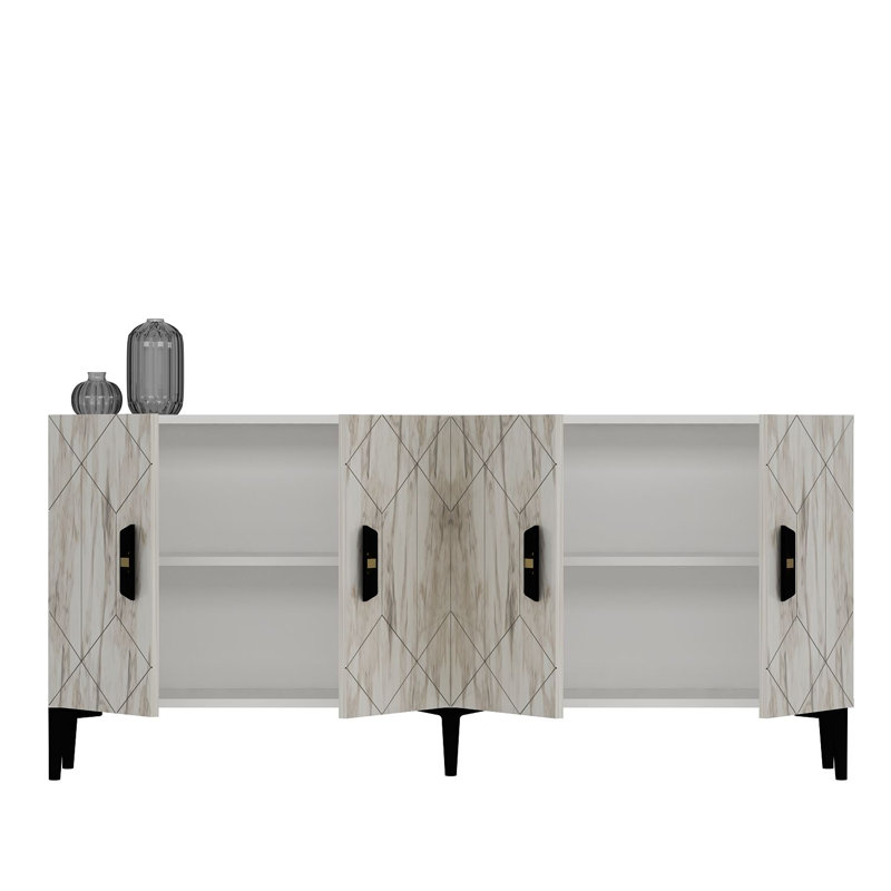 Olivia 150cm Console Table, Vintage White