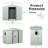 6Ft X 5Ft Outdoor Metal Storage Shed With Window And Metal Foundation-123375717-123375715