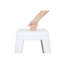 Tabourets de bar en métal sans dossier, hauteur du comptoir (lot de 2), non empilables, détachables, montage facile et rapide, design compact idéal pour îlot de cuisine, bar ou salle à manger - Blanc pur.