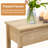 51.2" Boho Rattan Narrow Console Table with 3 Drawers, Natural Wood Entryway Sofa Table for Hallway