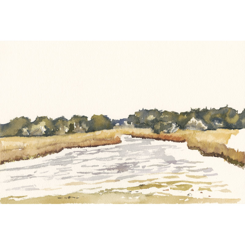 «Minimalist Coastline II» par Dianne Miller, reproduction d'art sur toile tendue, H 20 po x l 30 po