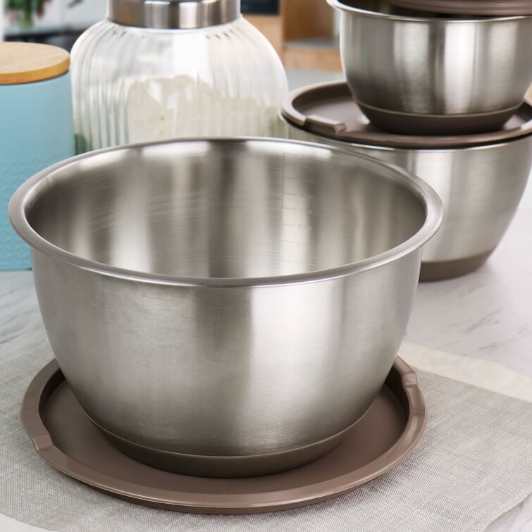 Martha Stewart Stainless Steel Mixing Bowl Set with (6 Pieces