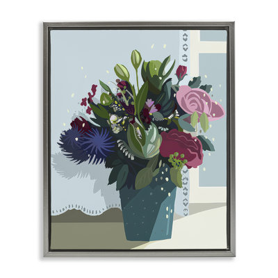 After The Wedding Bouquet  Framed Floater Canvas Wall Art by Betty Boynes