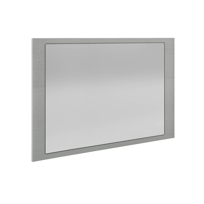 Trejo Glass Flat Wall Mirror, Aluminium, 70cm H x 110cm W