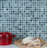 Hand Painted 12" x 12" Glass Grid Mosaic Tile-80638390
