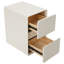 Table d'appoint avec armoire de rangement à 2 tiroirs 15,75 po (P) * 11,81 po (l) * 18,9 po (H)