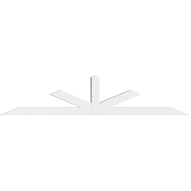 Support à pignon Saratoga, H 20 po x l 96 po (pas 5/12), P 4 po x F 4 po, PVC