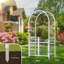 86 po Tonnelle de jardin en PVC avec barrière -112680473