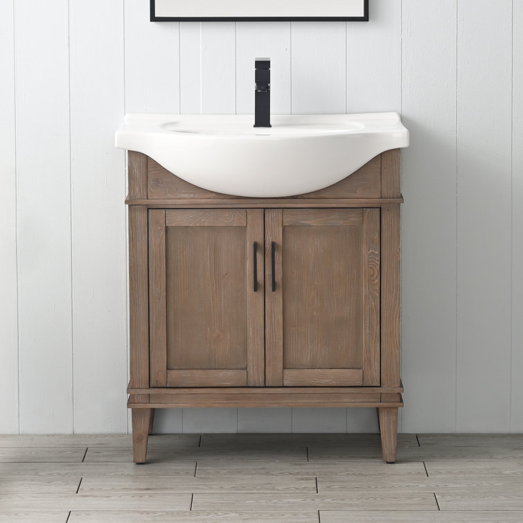 Arlowene 30'' Single Bathroom Vanity with Ceramic Top
