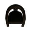 Modern Velvet Upholstered Barrel Accent Dining Chair-1113495481