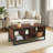 Anhat Sled Coffee Table with Open Storage Shelf