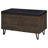 Clackamas Smoked Oak 2-Door Storage Bench-2091442532