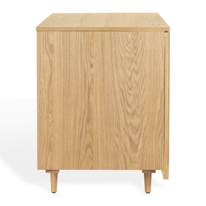 Kristy Fluted Wood Desk