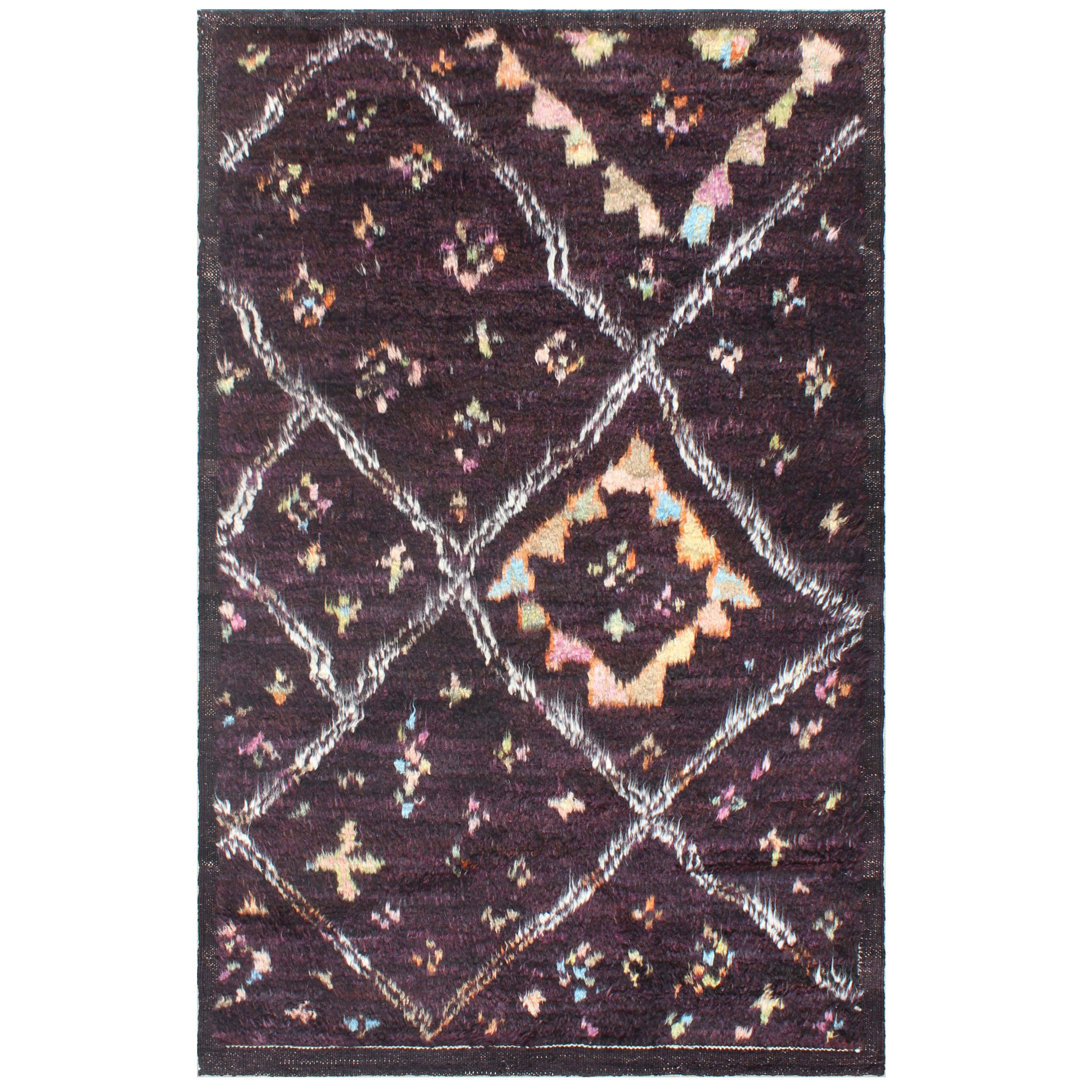 Geometric Hand Knotted 96cm X 154cm Area Rug