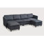 Canapé modulaire convertible avec siège de rangement-208899674